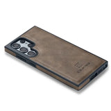 Wireless Charging Magnetic Adsorption Leather Case For Samsung S24 S23 S22 series