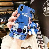 Super cute Stitch Mini Pooh Mikey Dinosaur Case for iPhone 6 7 8 Plus X XR XS MAS