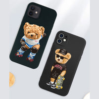 Cool Teddy Bear Case For iPhone 14 13 12 series