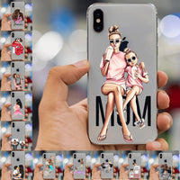 Baby & Mom Phone Case For iPhone X XS Max XR 8 7 6 6s Plus