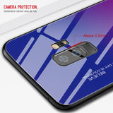 Toughened Super Slim Glass Back Case For Samsung Galaxy S8 S9 Plus Note 8 Note 9