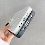 Transparent Magsafe Wireless Charger Silicone Case For iPhone 14 13 12 series