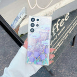 Tulip Quicksand Noctilucent Flower TPU Case for Samsung S23 S22 S21series