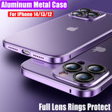 Ultra Slim Aluminum Metal Bumper Case for iPhone 14 13 12 series