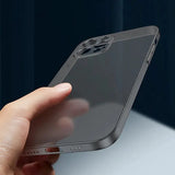 Ultra Thin Soft PP Matte Hard Back Translucent Clear Slim Case For iPhone 15 14 13 12 series