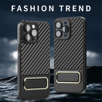 Ultra Thin Magnetic Camera Protector Shockproof Case With KickStand For iPhone 14 13 series