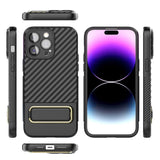 Ultra Thin Magnetic Camera Protector Shockproof Case With KickStand For iPhone 14 13 series