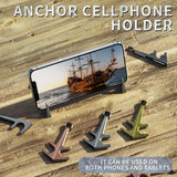 Anchors Shape Universal Mini Cellphone Holder Magnetic Tablet Bracket Desktop Stand For iPhone Samsung Xiaomi Huawei