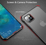 Luxury Frameless Ring Design Matte Hard PC Solid Back Cover Case For iPhone 12 & 11 Series