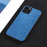 Luxury Artificial Leather Business Alcantara Case for iPhone 12 11 Series