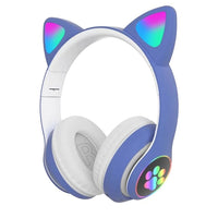 Led Flash Cute Cat Ears Wireless Headphone