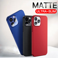 Ultra Thin Matte Hard PC Cover Camera Protection Phone Case For iPhone 12 Mini