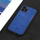 Luxury Artificial Leather Business Alcantara Case for iPhone 12 11 Series