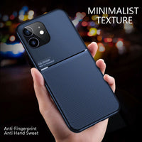 Car Holder Shockproof Leather Case For Apple iPhone 12 11 Series