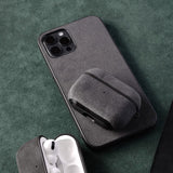 Luxury Artificial Leather Business Alcantara Case for iPhone 12 11 Series