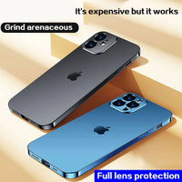 Luxury Grind arenaceous Protect Silicone Ultra thin Phone Case for iPhone 13 12 11 Series
