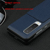 Full Protection Matte Leather Luxury Protective Cover Case For Samsung Galaxy Fold 360