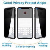 Luxury Privacy Tempered Glass Magnetic Full Protection Case For iPhone 11 Series