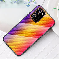 Tempered Glass Back Cover Silicone Soft Edge Frame Ultra Slim Carbon Fiber Case For Samsung Galaxy Note 20 Ultra