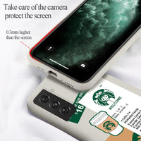 Stitch Coffee Silicone Phone Case For Samsung Galaxy S21 S20 Note 20 
Series