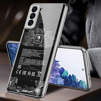 Luxury Plating Glass Anti knock Protection Hard Cover Case For Samsung S21 Ultra Plus 5G