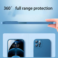 New 360° All Around Package Lens Protect Toughened Glass Soft Case for iPhone 12 11 Series