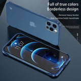 Ultra Thin Hard Frameless Translucent Case with Ring For iPhone 13 12 Series