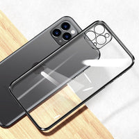 Shockproof Cover Protective Transparent Case Square Shell For iPhone 11