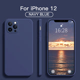 Original Official Full Protection Silicone Case for iPhone 13 12 Series