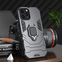 Shockproof Armor Case with Ring Stand for iPhone 13 12 11 Series