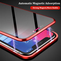 Luxury Privacy Tempered Glass Magnetic Full Protection Case For iPhone 11 Series