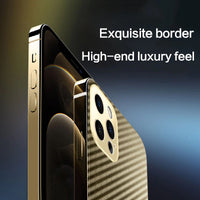 Luxury Carbon Fiber Kevlar Ultra-thin High Sense Case For iPhone 13 12 Series