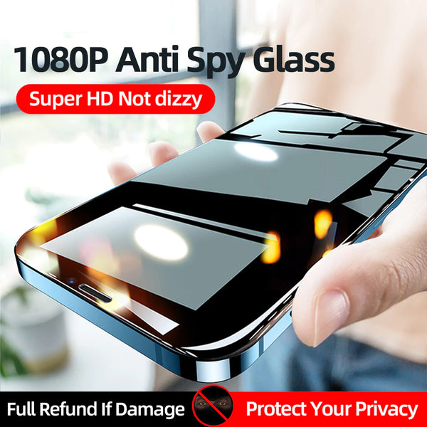 Anti Spy Tempered Glass Film Full Coverage Privacy Screen Protector For iPhone 12 11 Series