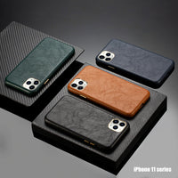 High end Leather Full Wrapped Handmade Phone Case for iPhone 12 11 XS Series