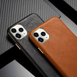 High end Leather Full Wrapped Handmade Phone Case for iPhone 12 11 XS Series