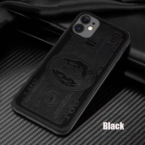 Leather Dollar Embossed All inclusive Phone Case for iPhone 12 11 Series