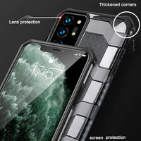 Translucent Airbag Anti slip Military Armor Case for Samsung Galaxy S21 S20 Note 20 Series