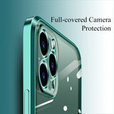 Shockproof Cover Protective Transparent Case Square Shell For iPhone 11