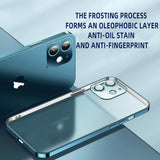 Shockproof Transparent Plating Camera Lens Protector Case for iPhone 13 12 11 Series