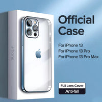 Full Lens Cover Shockproof Soft TPU Plating Case For iPhone 13 12 Series