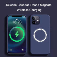 Magsafe Wireless Charging Liquid Silicone Thin Soft Case For iPhone 12 11 Series