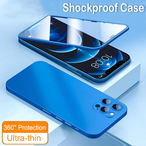 Luxury Fashion 360 Full Protective Screen Protector Case For iPhone 12 Series