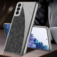 Luxury Plating Glass Anti knock Protection Hard Cover Case For Samsung S21 Ultra Plus 5G