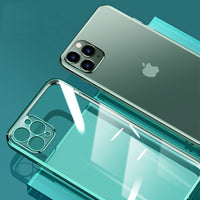 Shockproof Cover Protective Transparent Case Square Shell For iPhone 11