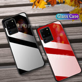 Tempered Glass Case For Samsung Galaxy S20 S20 Plus S20 Ultra