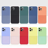 Silicone Phone Case with Card Holder Wallet Soft Coverfor iPhone 12 11 Pro Max