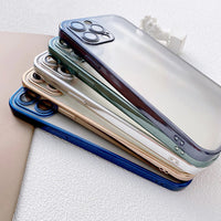 Shockproof Transparent Plating Camera Lens Protector Case for iPhone 13 12 11 Series