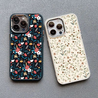 Various Flowers Leaves Shockproof Soft Case For iPhone 15 14 13 12 series