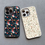 Various Flowers Leaves Shockproof Soft Case For iPhone 15 14 13 12 series