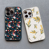 Various Flowers Leaves Shockproof Soft Case For iPhone 15 14 13 12 series